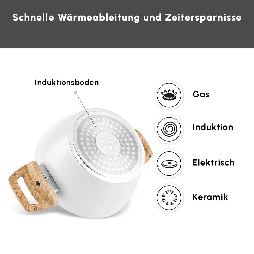 Karaca Swiss Crystal Kochtopf Creamy 20 cm