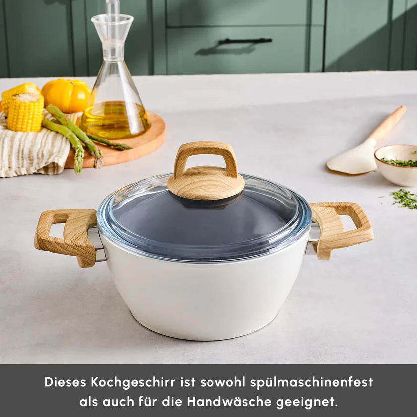 Karaca Swiss Crystal Kochtopf Creamy 20 cm