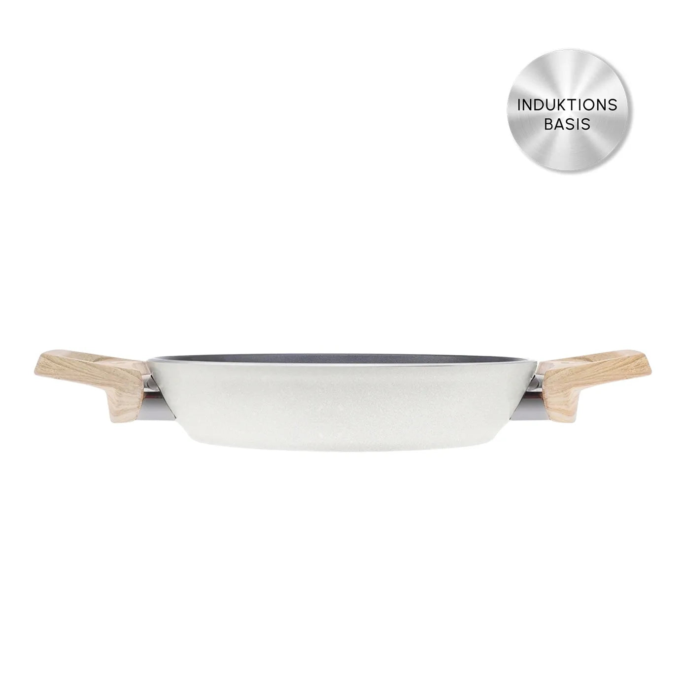 Karaca Swiss Crystal Tiefe Bratpfanne Creme 20 cm
