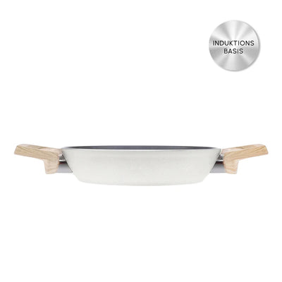 Karaca Swiss Crystal Tiefe Bratpfanne Creme 20 cm