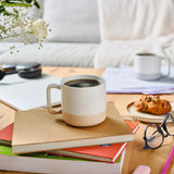 Karaca Maybel Tasse Weiss Orange 400 ml