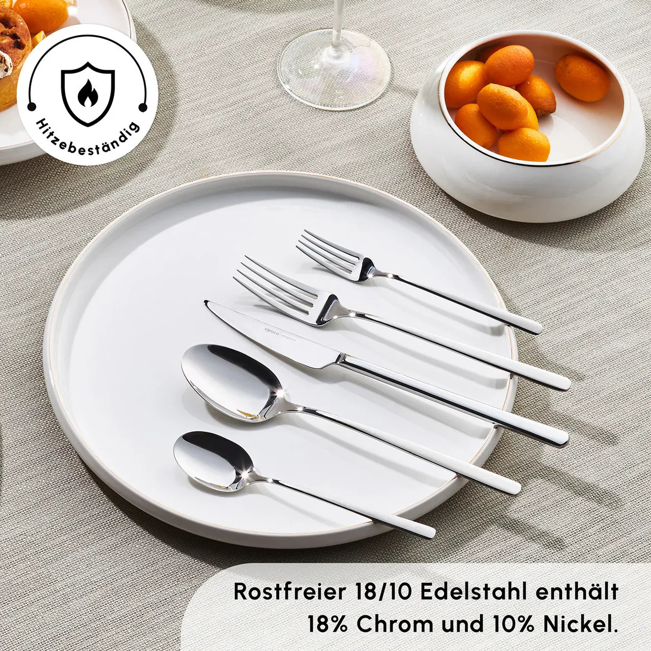 Karaca Boreas 12 Personen Besteckset 60 Teilig