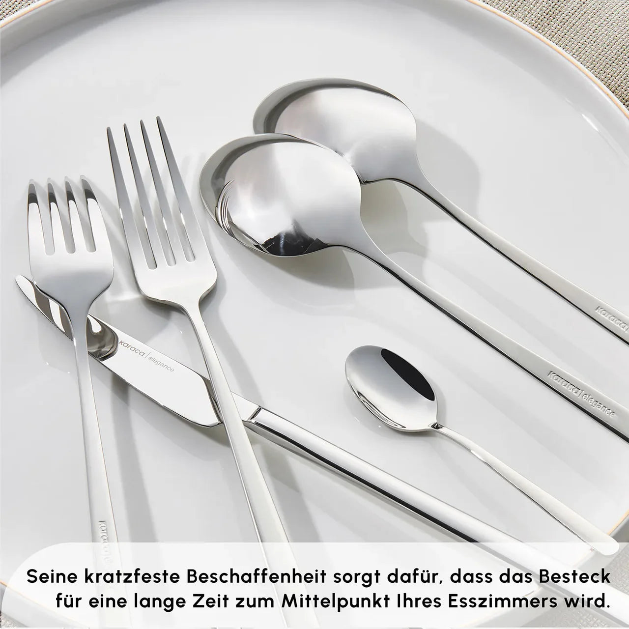 Karaca Boreas 12 Personen Besteckset 60 Teilig