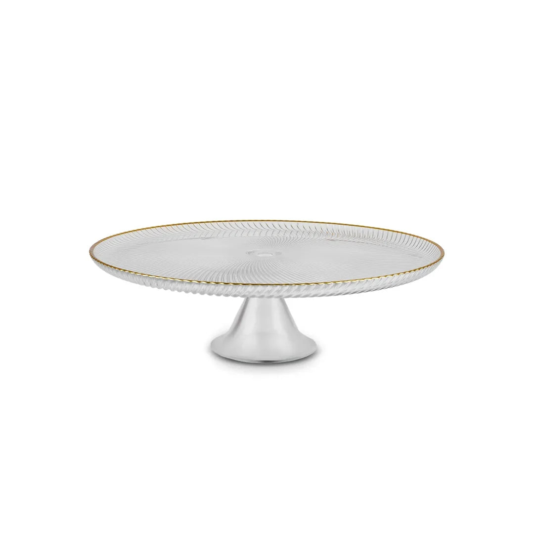 Karaca Jest Rim 6-Person Cake Platter Set 7 Pieces Gold