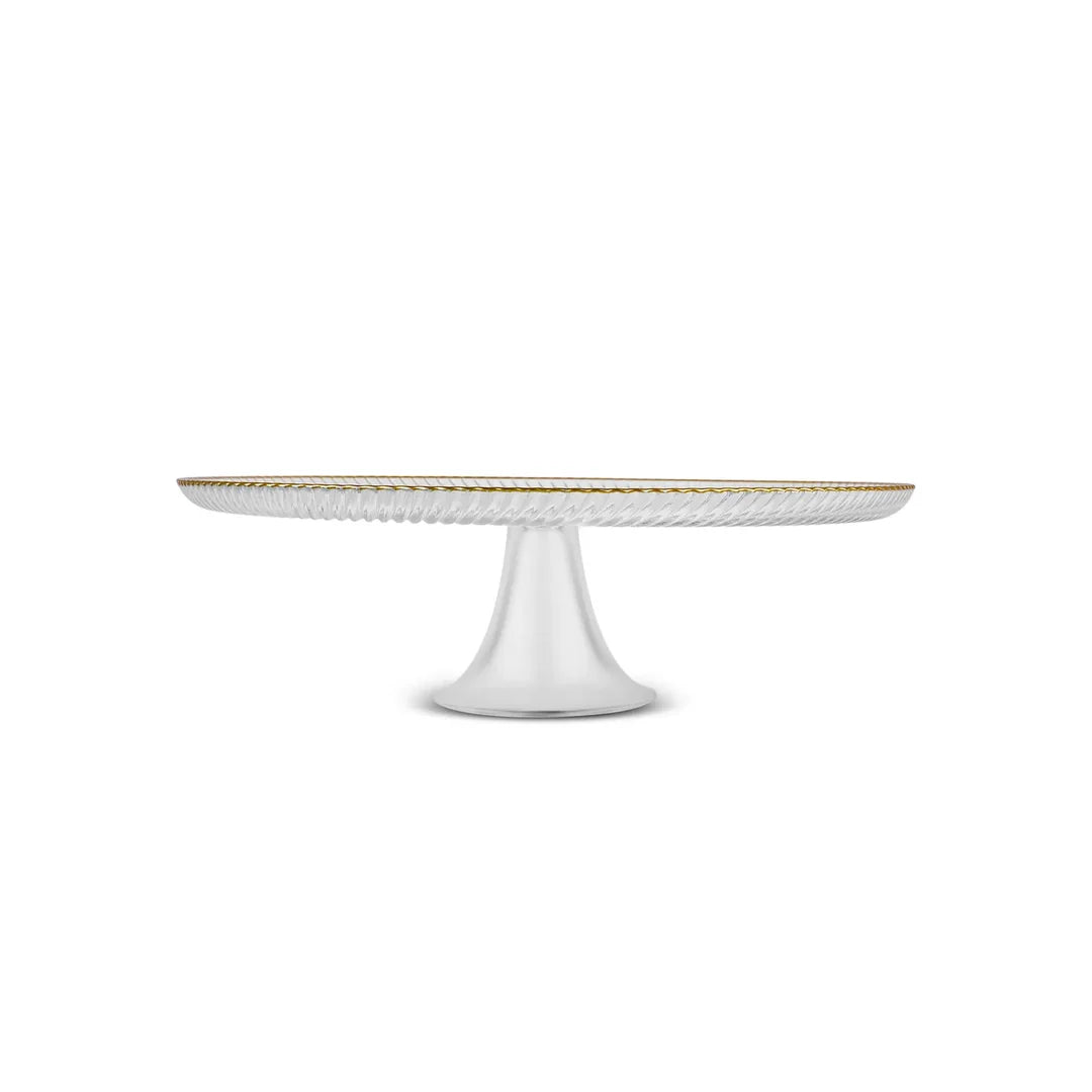 Karaca Jest Rim 6-Person Cake Platter Set 7 Pieces Gold
