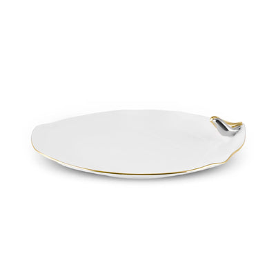 Karaca X Müge Anli Vogelförmiger Goldener Kuchenteller 21 cm