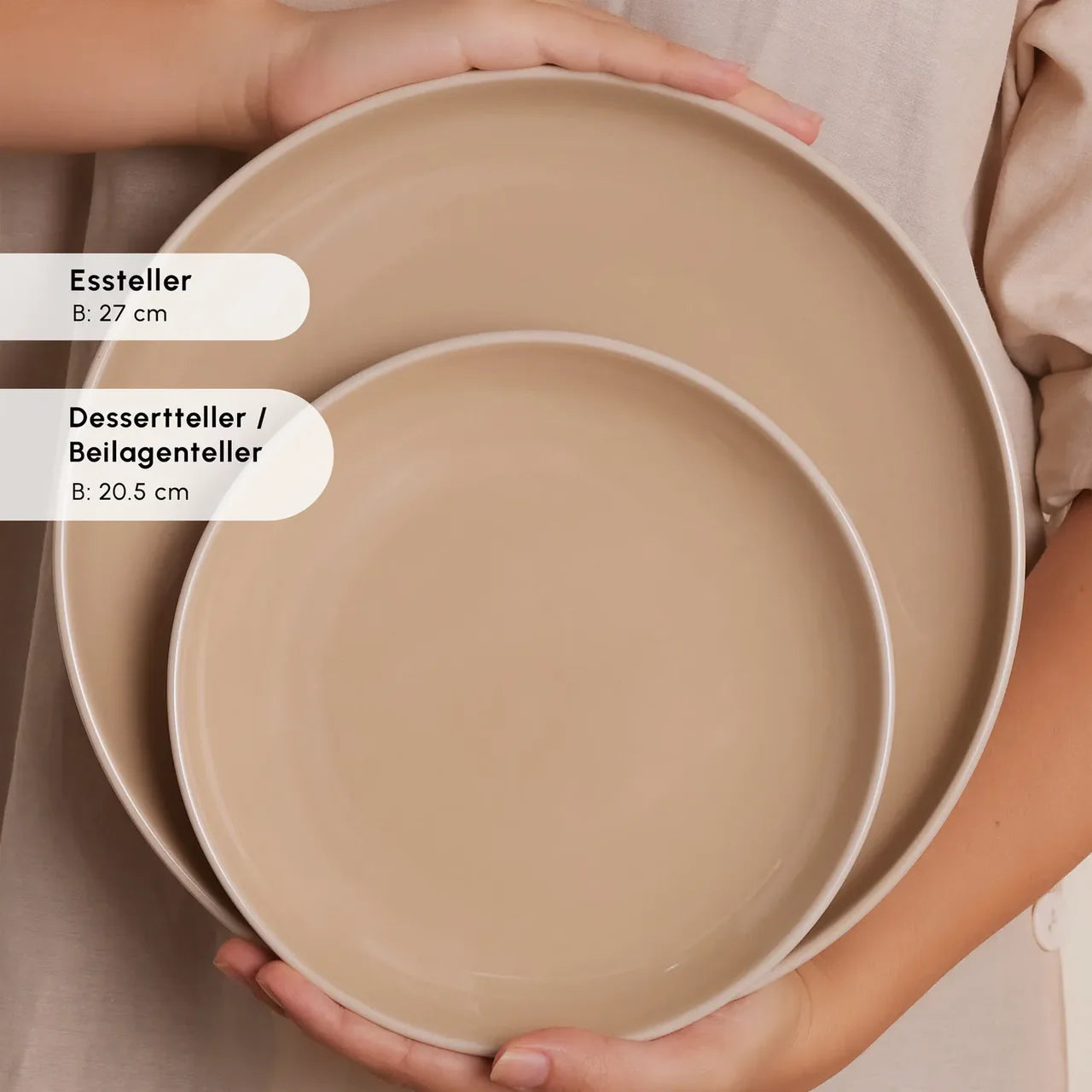 Karaca Terra 36-Teiliges 8-Personen Geschirrset Creme