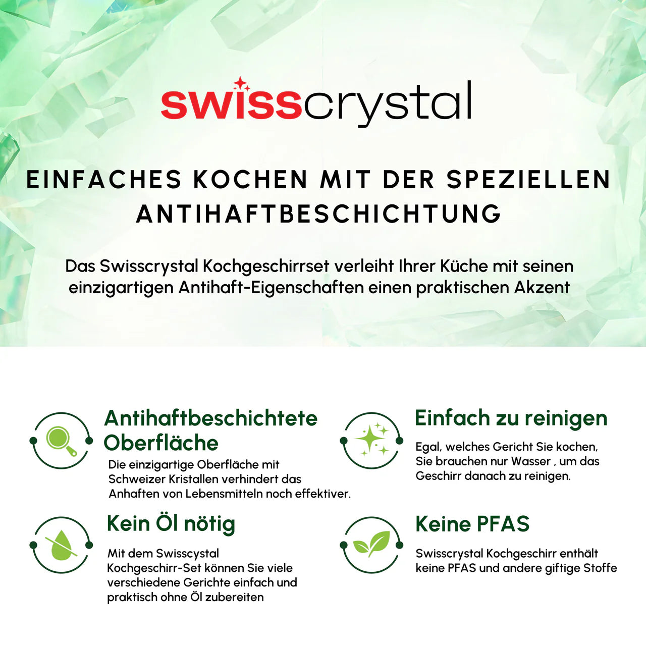 Karaca Swiss Crystal Almond 6 teiliges Schmortopf Set Induktion