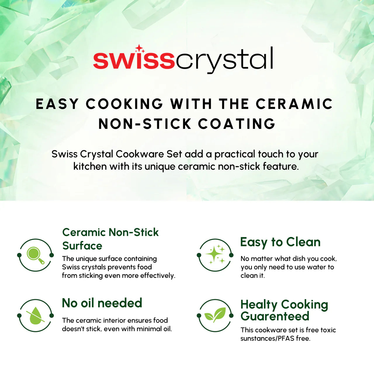 Karaca Swiss Crystal Almond Cream Kasserolle mit Edelstahlgriff 18 cm
