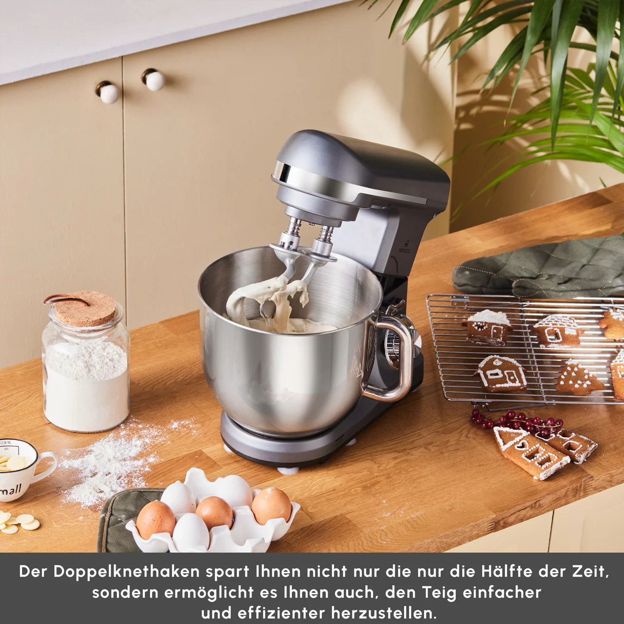 Karaca Blendburst Küchenchef Grau 1400 W
