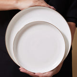 Karaca Stream Bone China Favaro 53-teiliges Tafelservice für 12 Personen Gold