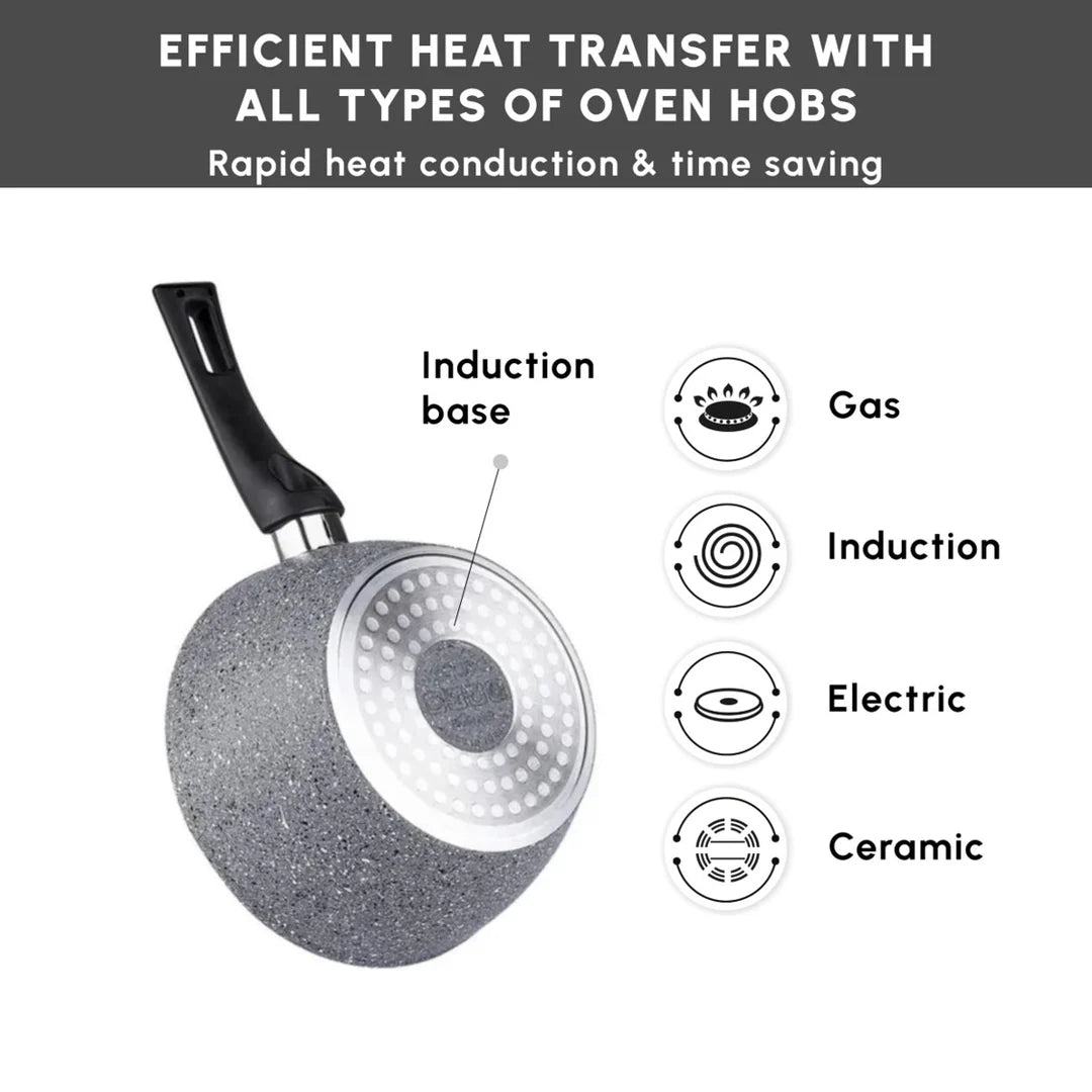 Karaca Gris Biogranit Induktions Milchtopf-Set 2 Teilig