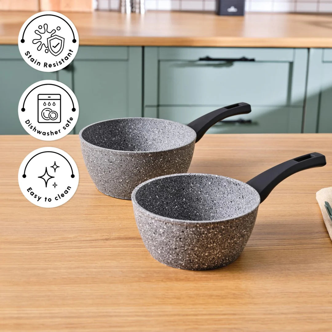 Karaca Gris Biogranit Induktions Milchtopf-Set 2 Teilig