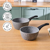 Karaca Gris Biogranit Induktions Milchtopf-Set 2 Teilig