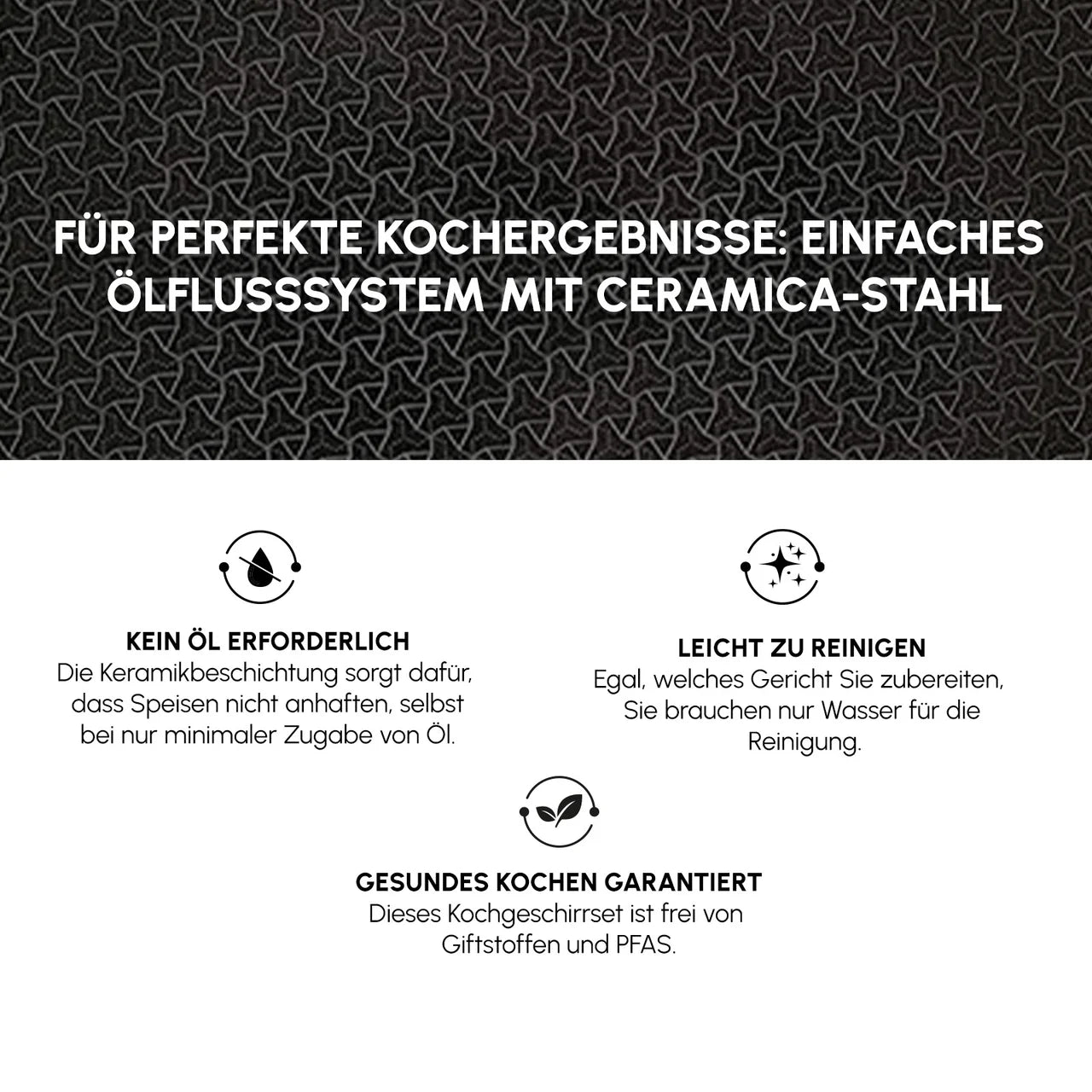 Karaca Ceramica Steel 3Ply Edelstahl-Kochgeschirr-Set