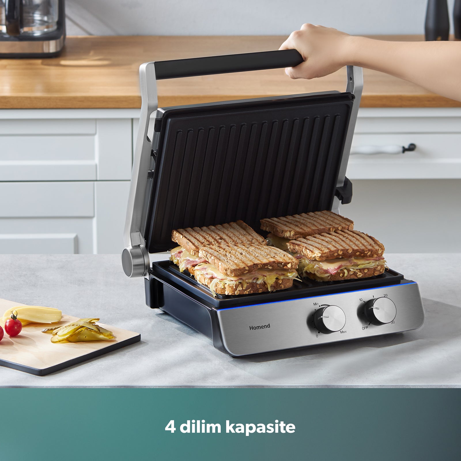 " Homend Grilliant 1344h Inox Toast Und Grillgerät "