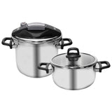 " Karaca Perfect Gray 4 + 6 Liter Schnellkochtopfset "