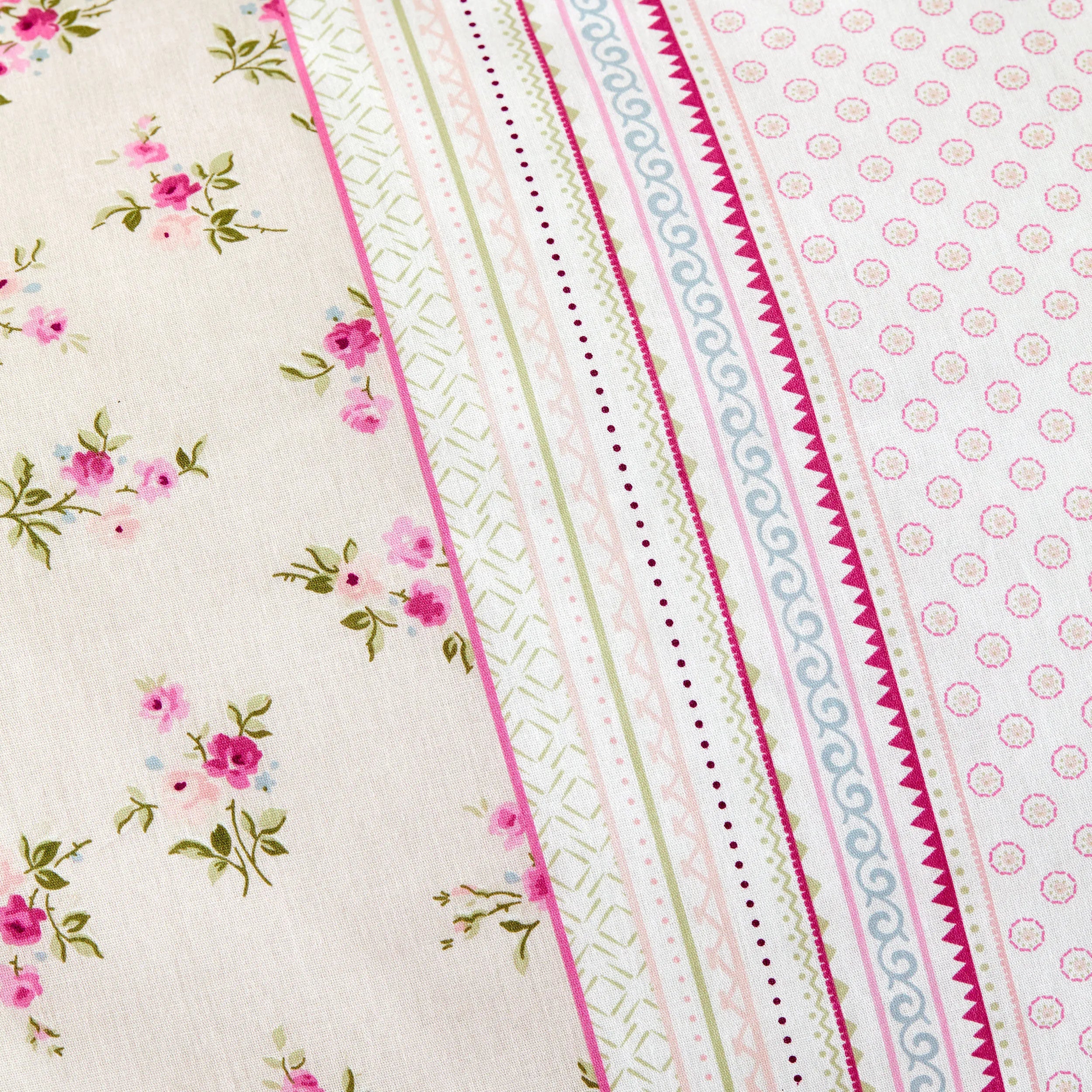" Karaca Home Glen Doppel Bettbezug Set, 100% Baumwolle, Rosa "