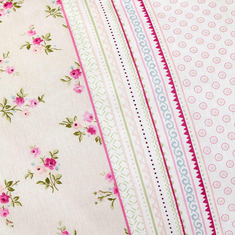 " Karaca Home Glen Doppel Bettbezug Set, 100% Baumwolle, Rosa "