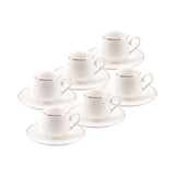 Karaca Beykoz 6-Personen-Kaffeetassenset 80 ml