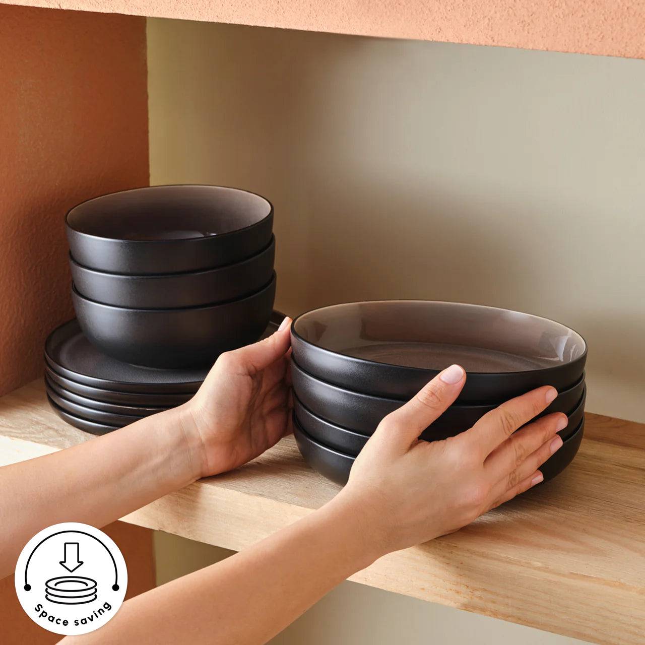 Karaca Earth Collection Mercure 59-Teiliges 12-Personen Geschirrset