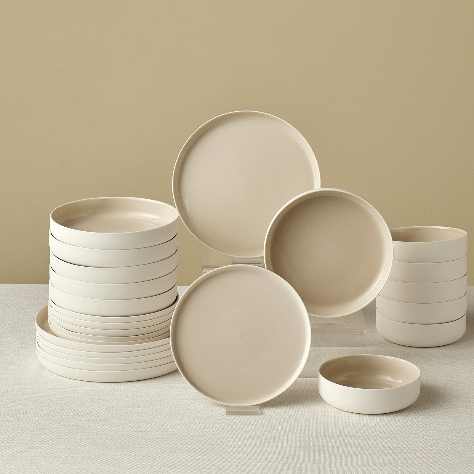 " Karaca Earth Collection Finesse 24-teiliges Tafelset für 6 Personen Beige "