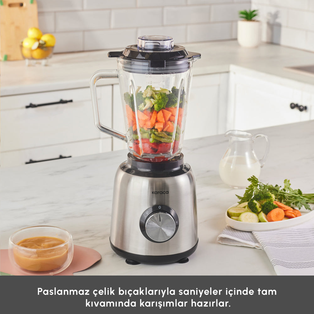 " Karaca Inox 1,5 L Glasbehälter Inox Smoothie Blender "