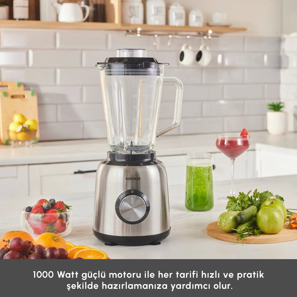 " Karaca Inox 1,5 L Glasbehälter Inox Smoothie Blender "