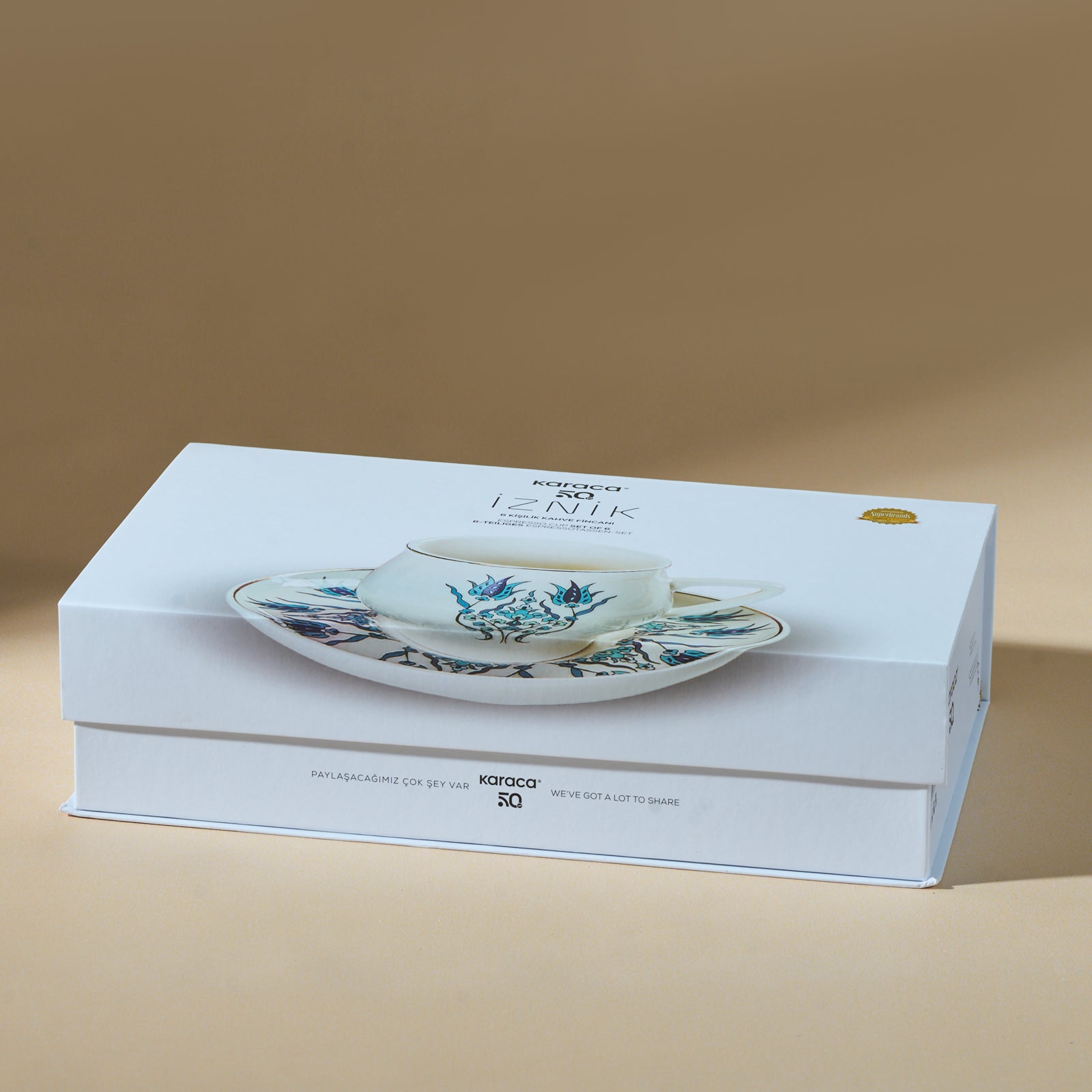 " Karaca İznik Neues Formular Kaffeetasse Set für 6 Personen 100 ml "