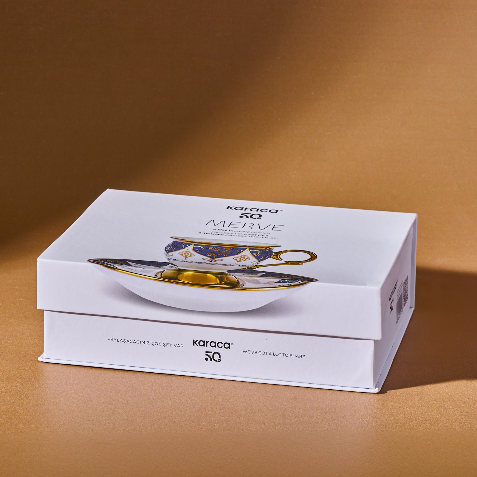 " Karaca Merve 2-teiliges Kaffeetassenset für 2 Personen, 100 ml "