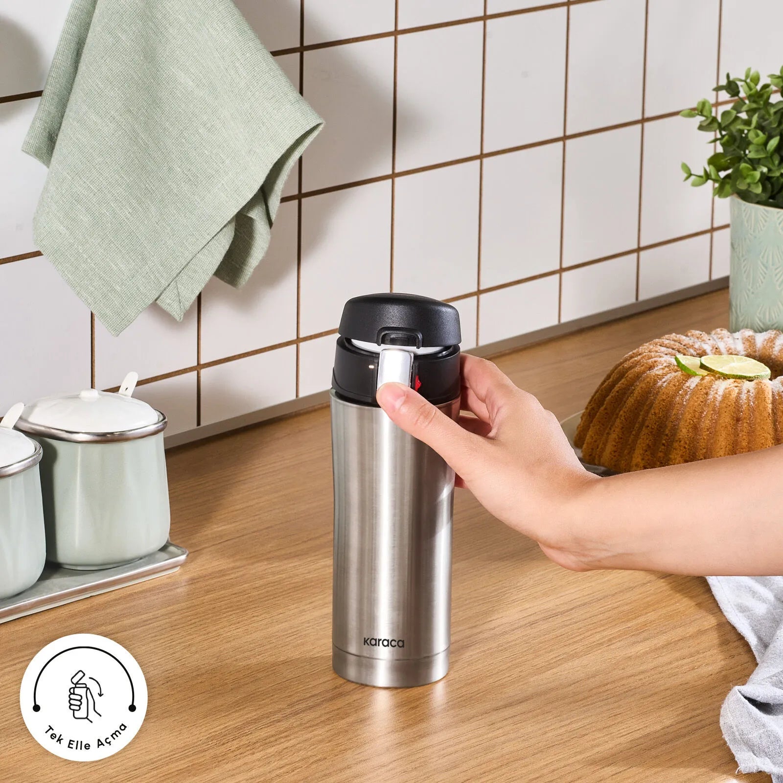 " Karaca Pluton, Thermosflasche, 350ML, Inox "