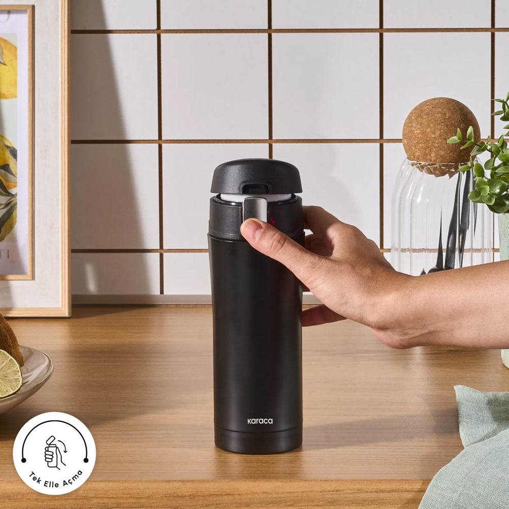 " Karaca Pluton, Thermosflasche, 350ML, Schwarz "