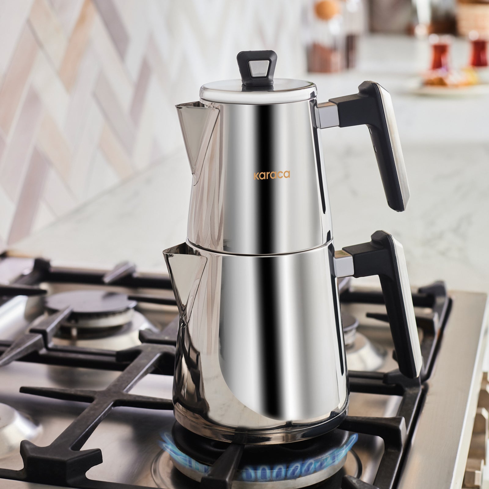 " Karaca PowerSteel Pro 316+ Space Teekanne Medium "