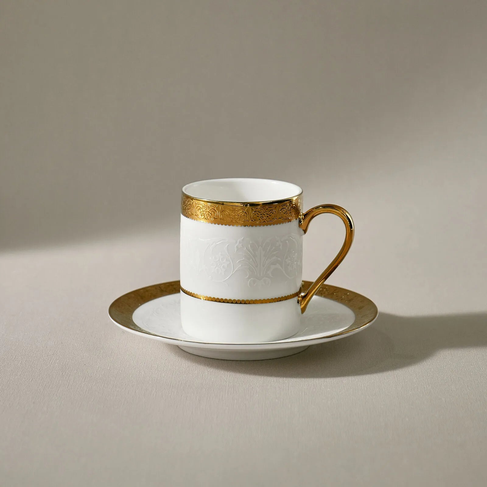 " Karaca Royal Bone Victoria Kaffeetassenset für 6 Personen, 90 ml "