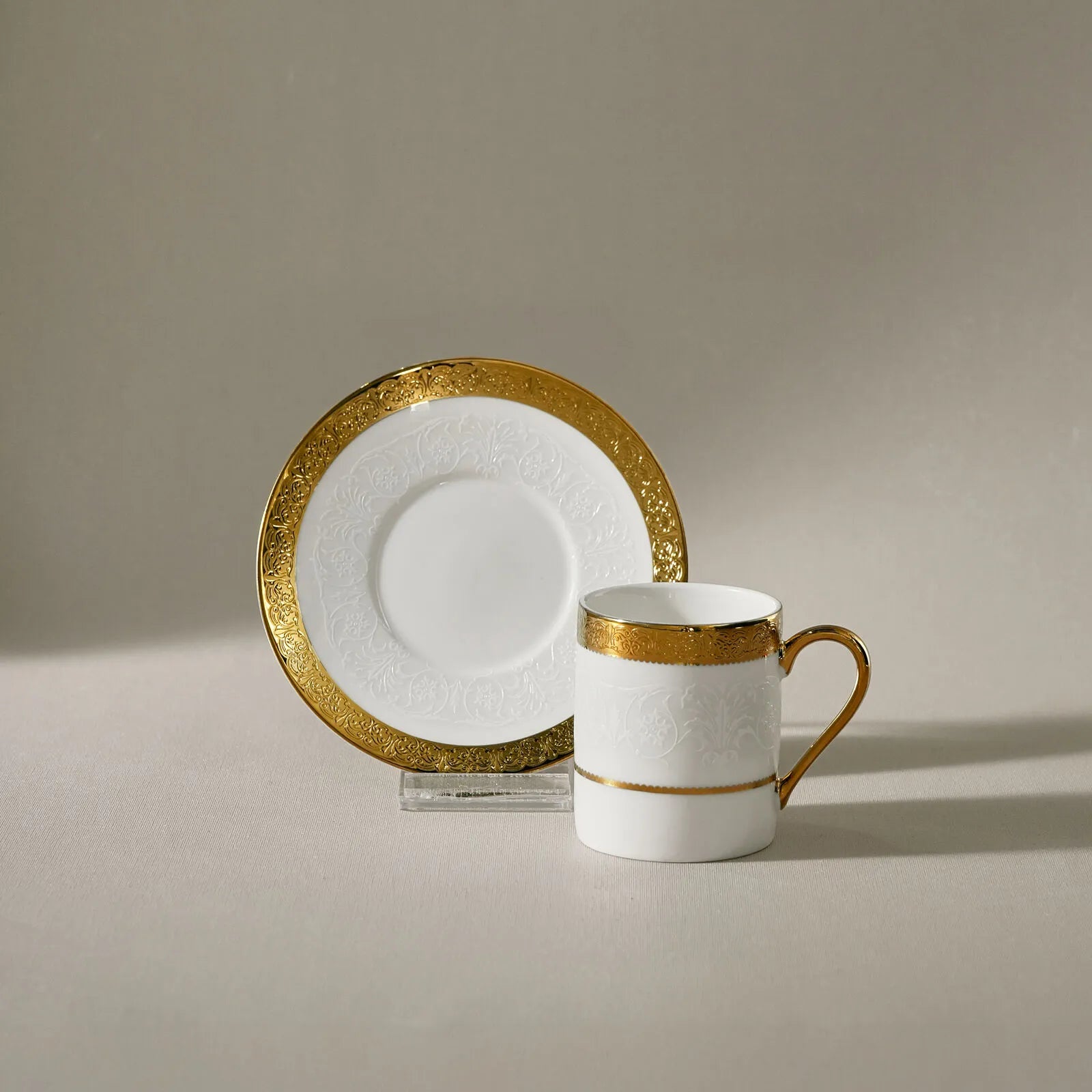 " Karaca Royal Bone Victoria Kaffeetassenset für 6 Personen, 90 ml "