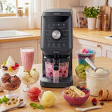 Karaca Scoopi 10-in-1-Eismaschine, Mattschwarz