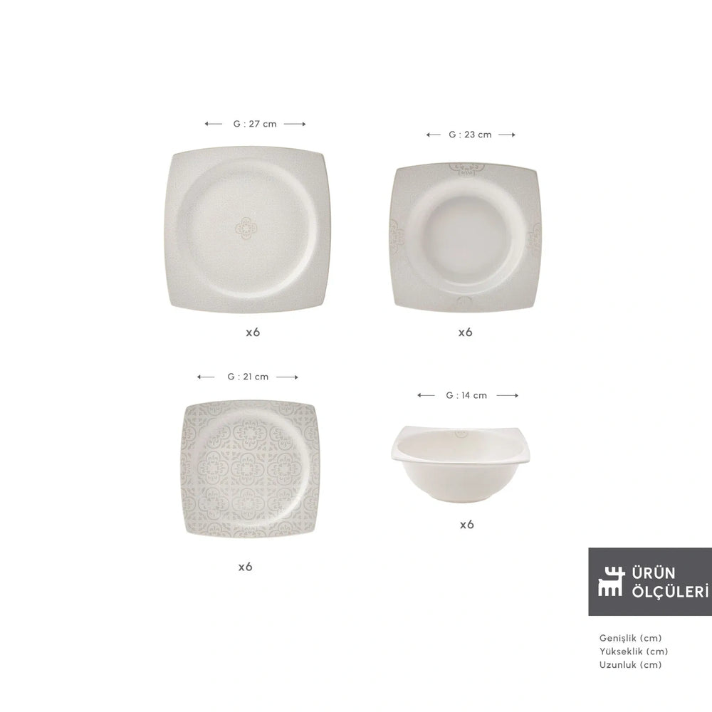 " Karaca Royal Lace 24-teiliges Tafelservice "