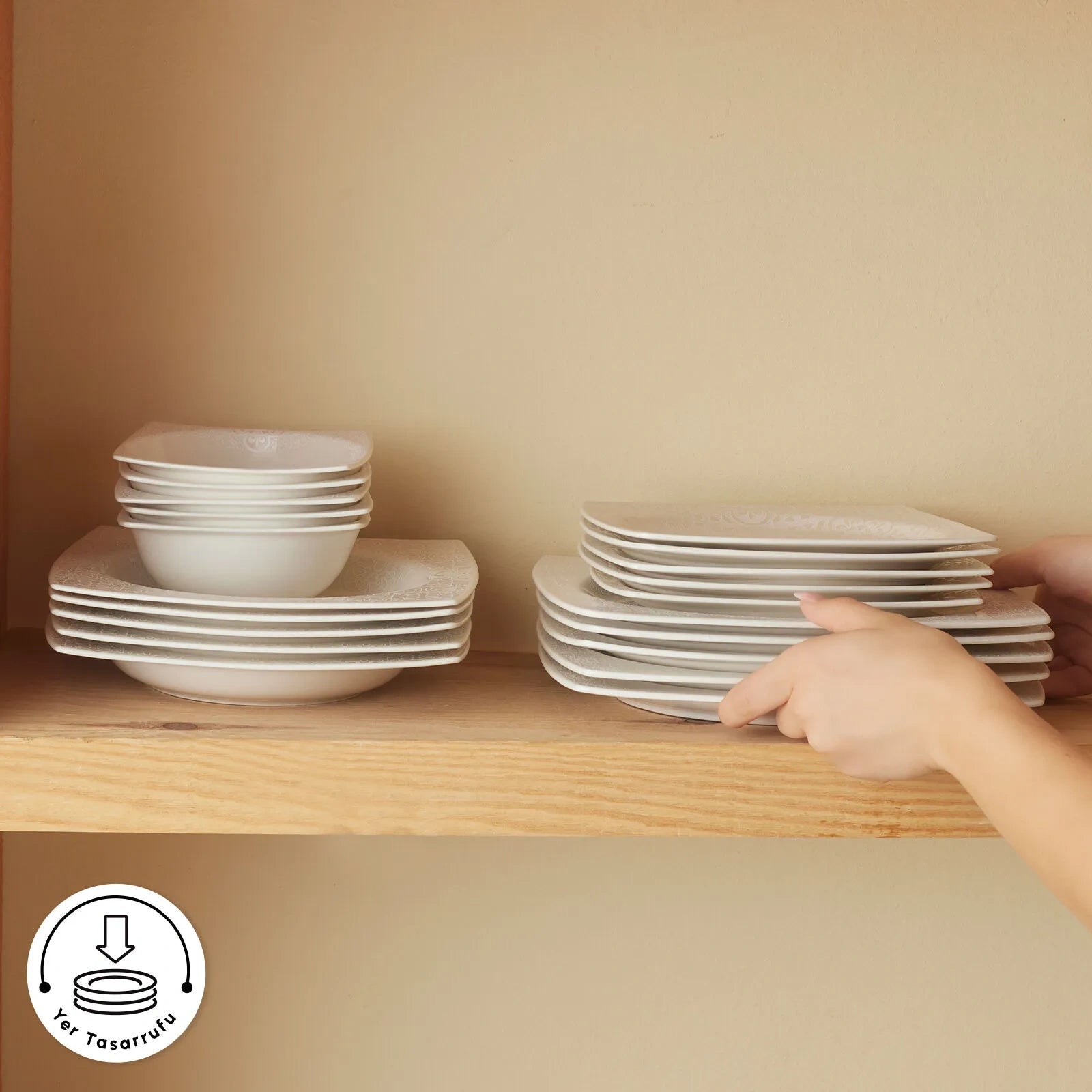 " Karaca Royal Lace 24-teiliges Tafelservice "