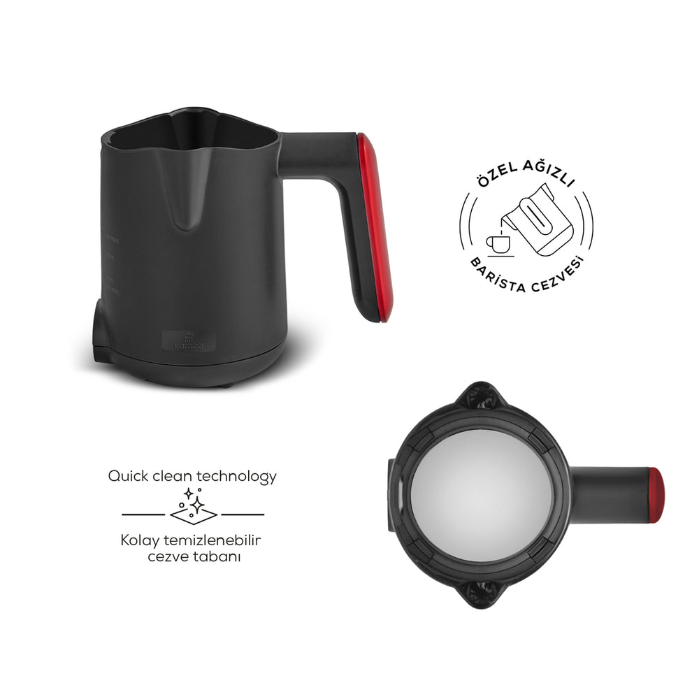 " Karaca Hatır Barista Latte und Türkische Kaffeemaschine Imperial Red "