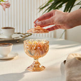 Karaca Home Louis Glas Zuckerdose Luster 12 cm